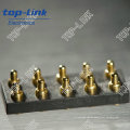 Messing Pogo Pin Stecker mit Federbelastung, 10 Kontakte